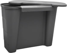 تحميل الصورة في عارض المعرض، Gray plastic bin with a lid on a white background
