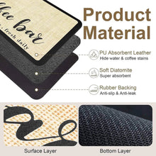 تحميل الصورة في عارض المعرض، 1 Coffee Bar Mat for Countertop (30x40cm) | Absorbent &amp; Non-Slip Coffee Station Drying Mat
