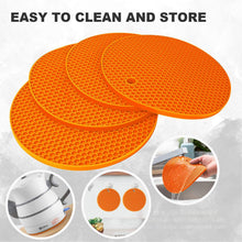 تحميل الصورة في عارض المعرض، Honeycomb Non Slip Coasters - Set of 2 Multifunctional Silicone Pad
