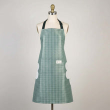Load image into Gallery viewer, Green checkered apron on a mannequin against a plain background
