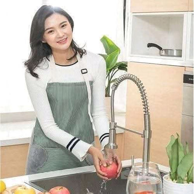 Kitchen Apron With Pocket and Hand Wipe - Waterproof Apron for Cooking & Baking