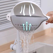 تحميل الصورة في عارض المعرض، Gray colander with water flowing through it in a kitchen setting
