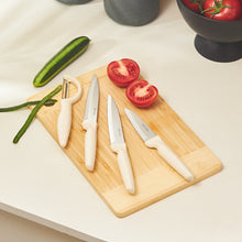 Load image into Gallery viewer, Kitchen Set of 3 Straight Knives + 1 Peeler
