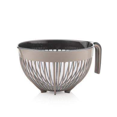 Bowls - Multi Purpose Acrylic Mixing Bowl - ( 3000 ml ) with handle and non-slip feet for stability.