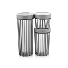 Load image into Gallery viewer, Food Storage Containers with Screw Lid - Set Of 3 (500 - 1100 - 1700 ml.)
