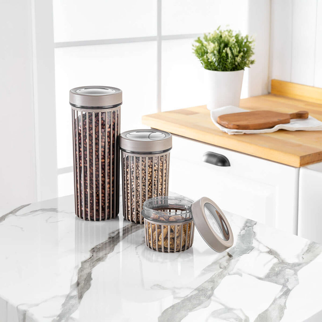 Food Storage Containers with Screw Lid - Set Of 3 (500 - 1100 - 1700 ml.)