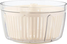 Load image into Gallery viewer, Clear plastic salad spinner with ribbed design on a white background

