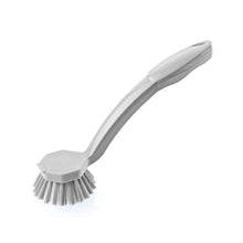 Load image into Gallery viewer, Gray kitchen brush with a handle on a white background
