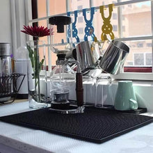Load image into Gallery viewer, Coffee-making setup on a kitchen counter with a window in the background
