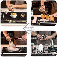 Load image into Gallery viewer, Collage of a bartender preparing cocktails with various tools and ingredients.
