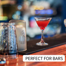 Load image into Gallery viewer, Red cocktail in a martini glass on a bar with &#39;Perfect for Bars&#39; text.

