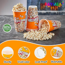 Load image into Gallery viewer, Plastic Popcorn Container Retro Style | Small Reusable Popcorn Buckets with sturdy design and vivid colors.
