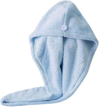 Load image into Gallery viewer, Blue hooded towel on a white background
