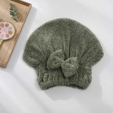 Load image into Gallery viewer, Green towel with a bow on a white surface
