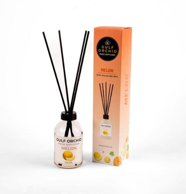 Gulf Orchid Melon diffuser with packaging on a white background