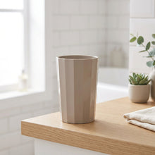 Load image into Gallery viewer, Beige trash can on a white background
