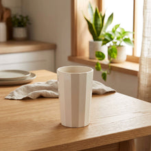 Load image into Gallery viewer, White ceramic tumbler on a white background
