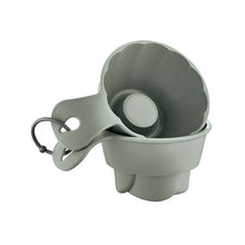 Load image into Gallery viewer, Gray pet bowl with a cup on a white background
