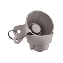 Load image into Gallery viewer, Gray pet water bowl with a smaller scoop on a white background

