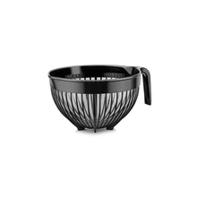 Load image into Gallery viewer, Bowls - Multi Purpose Acrylic Mixing Bowl - ( 3000 ml ) in black with handle and non-slip feet for stability.
