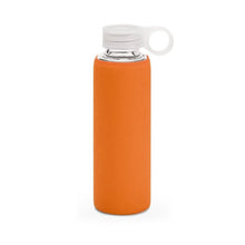 Load image into Gallery viewer, Bottles - Glass Bottle with Silicone Cover - 420 ml. Borosilicate Glass Bottle with Leakproof Lid

