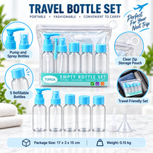Load image into Gallery viewer, Set of 5 Reusable Mini Travel Bottles
