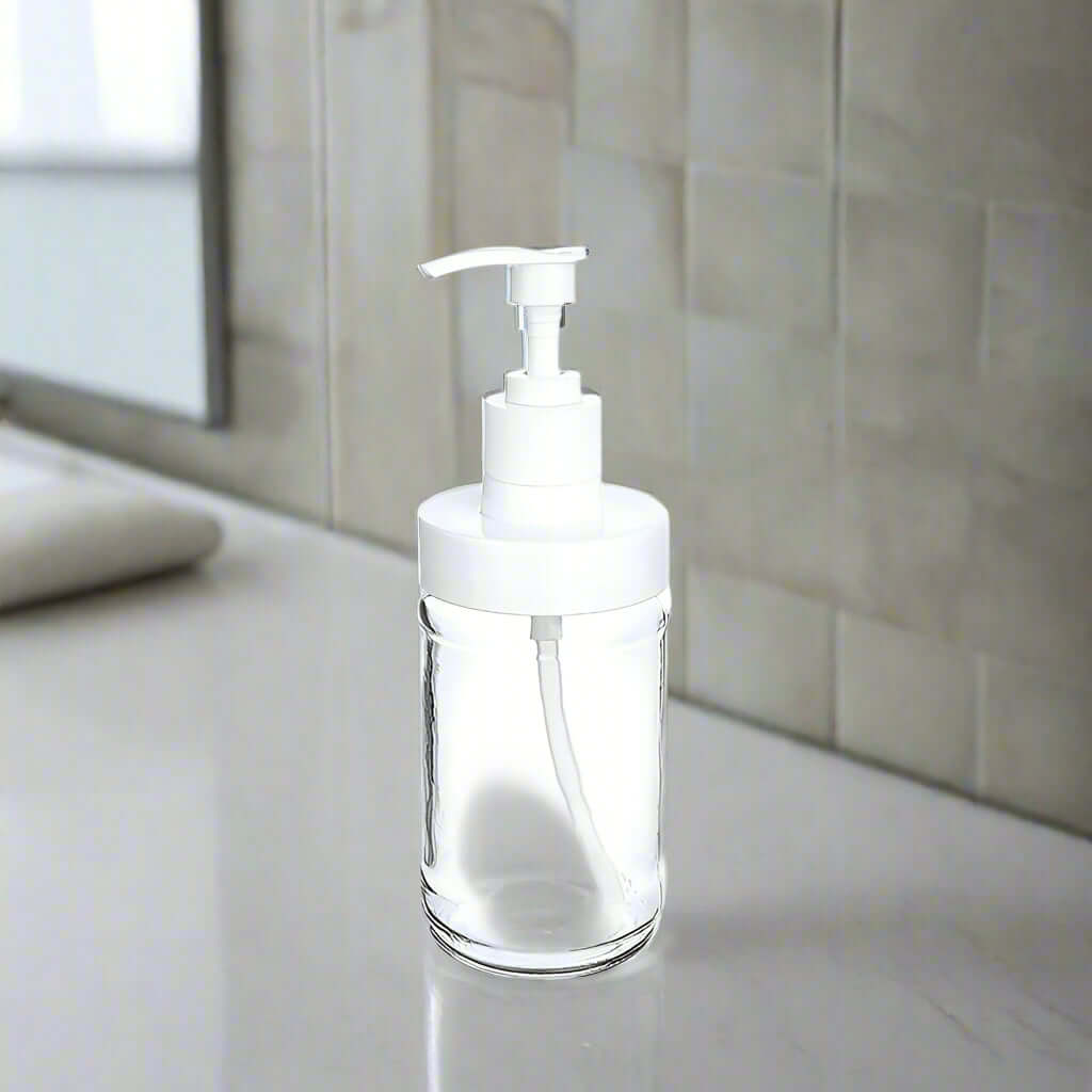 Bathroom Accessory Set - Glass Soap Dispenser - 320ml.