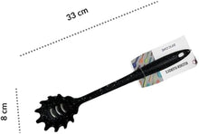 تحميل الصورة في عارض المعرض، Spatulas/Utensils - Silicone Pasta Server - Black Granite Colour
