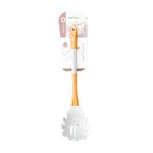 تحميل الصورة في عارض المعرض، Orange and white slotted spoon with packaging on a white background
