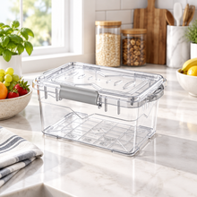 Load image into Gallery viewer, Food Storage Box 1500ml | Latch Clips &amp; Clear Body
