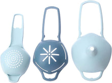 تحميل الصورة في عارض المعرض، Tea Strainer, Funnel and Egg Separator , 3 in 1 Set - High Quality Plastic Funnel Food Grade PP Material with Removable Strainer, Egg White Separator, Egg Filter Sieve
