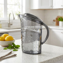 Load image into Gallery viewer, Grey transparent textured jug with lid and handle
