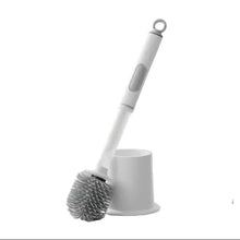 تحميل الصورة في عارض المعرض، White toilet cleaning brush with cup on a white background
