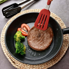 Load image into Gallery viewer, Tong / Grabber - Silicone Serving &amp; Cooking Locking Tong Srainer With Built-in Stands
