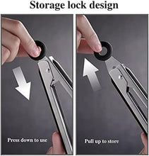 Load image into Gallery viewer, Tong / Grabber - Silicone Serving &amp; Cooking Locking Tong Srainer With Built-in Stands
