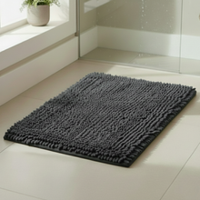 تحميل الصورة في عارض المعرض، Absorbent Luxury Chunky Chenille Bathroom Rug (50x80cm - 1,000 grams) | Ultra-Soft Non-Slip Bath Mat - Grey
