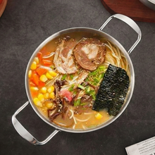 تحميل الصورة في عارض المعرض، 25cm Stainless Steel Serving Wok &amp; Paella Plate | Heat-Safe Food Presentation Pot - Silver
