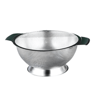 26cm Stainless Steel Mesh Colander Basket | Fine Strainer & Rice Drainer - Silver
