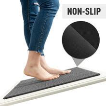 تحميل الصورة في عارض المعرض، Person stepping onto a non-slip mat with close-up of texture and 'Non-Slip' text.
