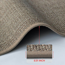 تحميل الصورة في عارض المعرض، Brown textured mat with a close-up inset showing its thickness of 0.31 inch.
