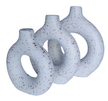 تحميل الصورة في عارض المعرض، Ceramic Vase Set of 3, Hollow Round Matte Vase for Room Decor, Modern Farmhouse Home Accents, Living Room, Book Shelf, Mantel and Minimalism Dining Coffee Table
