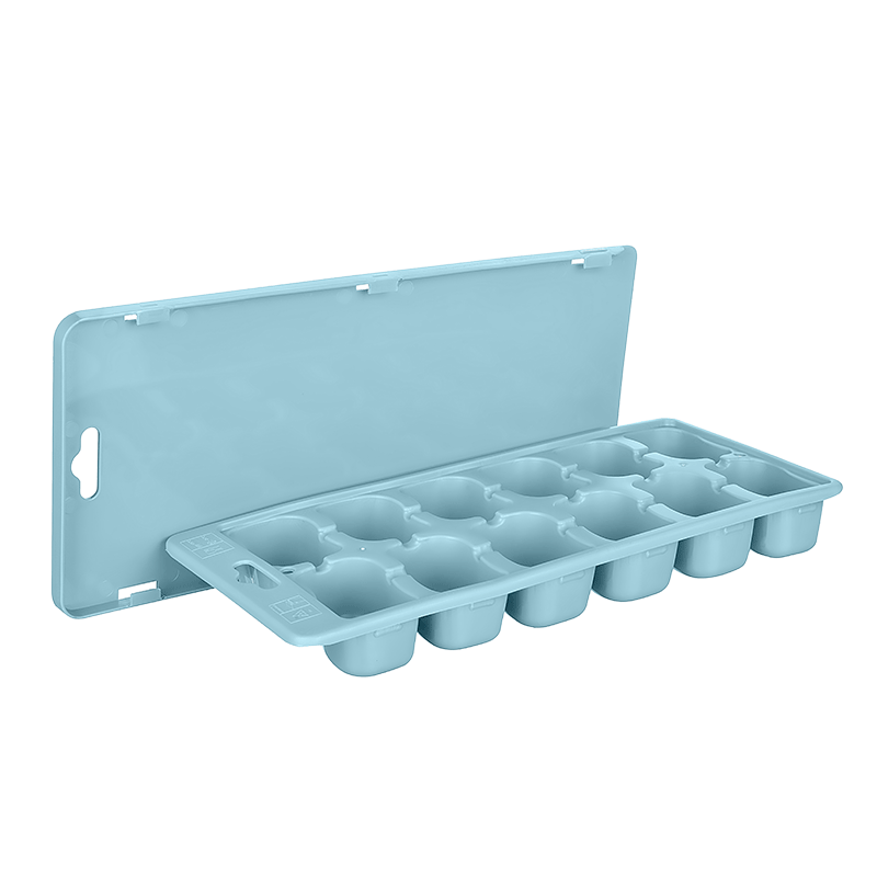 Ice Cube Tray -  Covered Ice Cube Tray with Removable Cover