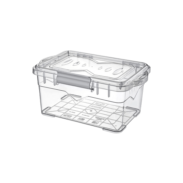 Storage Box - 1500ml.  Latch Clips Lid Box