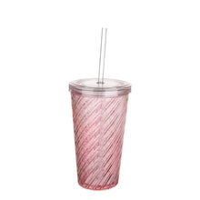 تحميل الصورة في عارض المعرض، Drinking Tumbler with Straw - 600ml. Cup
