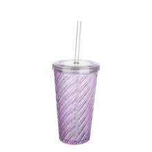 تحميل الصورة في عارض المعرض، Drinking Tumbler with Straw - 600ml. Cup
