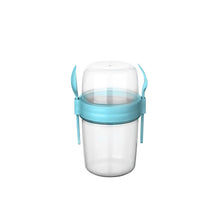 Load image into Gallery viewer, Cups/Mugs/Jars/Jugs - Take'N Go Muesli Cup with Spoon &amp; Fork - 650 ml
