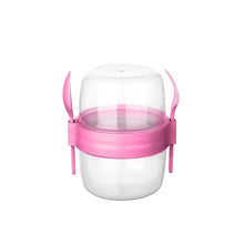 Load image into Gallery viewer, Cups/Mugs/Jars/Jugs - Take'N Go Muesli Cup with Spoon &amp; Fork - 800 ml
