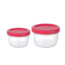 Load image into Gallery viewer, Round Jars with Coloured lid - Set of 2 ESY Storage containers ( 250 &amp; 400 ml)
