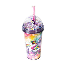 تحميل الصورة في عارض المعرض، Lively Glass Cup with Straw - 600 ml.
