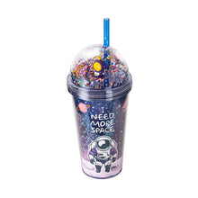 تحميل الصورة في عارض المعرض، Lively Glass Cup with Straw - 600 ml.
